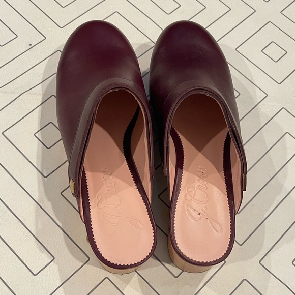 J. Crew Burgundy Leather Studded Mules - Picture 5 of 13